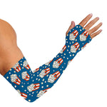 Cute Popcorn Box Pattern Print Sun Protection Arm Sleeves