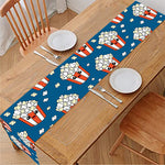 Cute Popcorn Box Pattern Print Table Runner