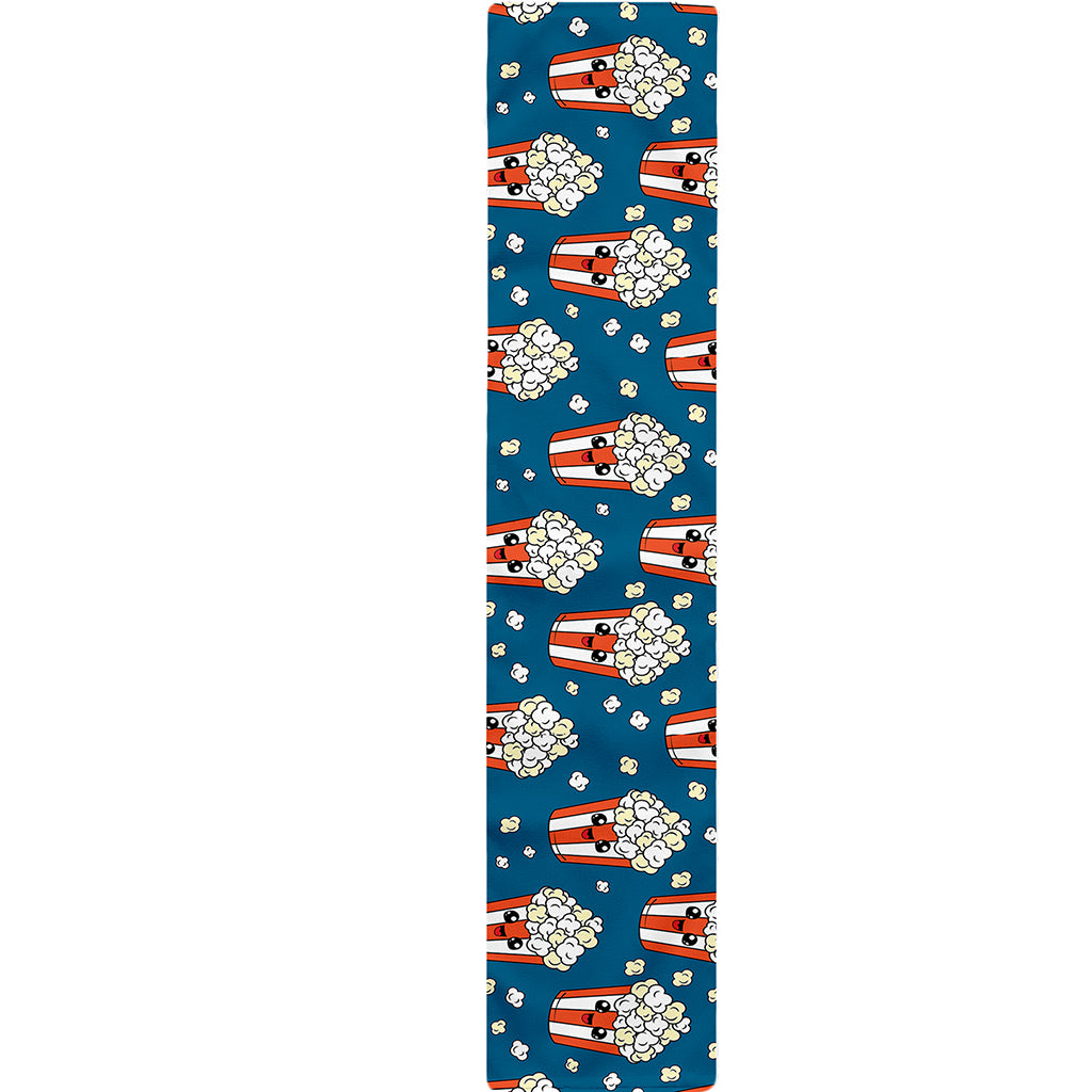 Cute Popcorn Box Pattern Print Table Runner