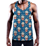 Cute Popcorn Box Pattern Print Training Tank Top