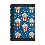 Cute Popcorn Box Pattern Print Trifold Wallet