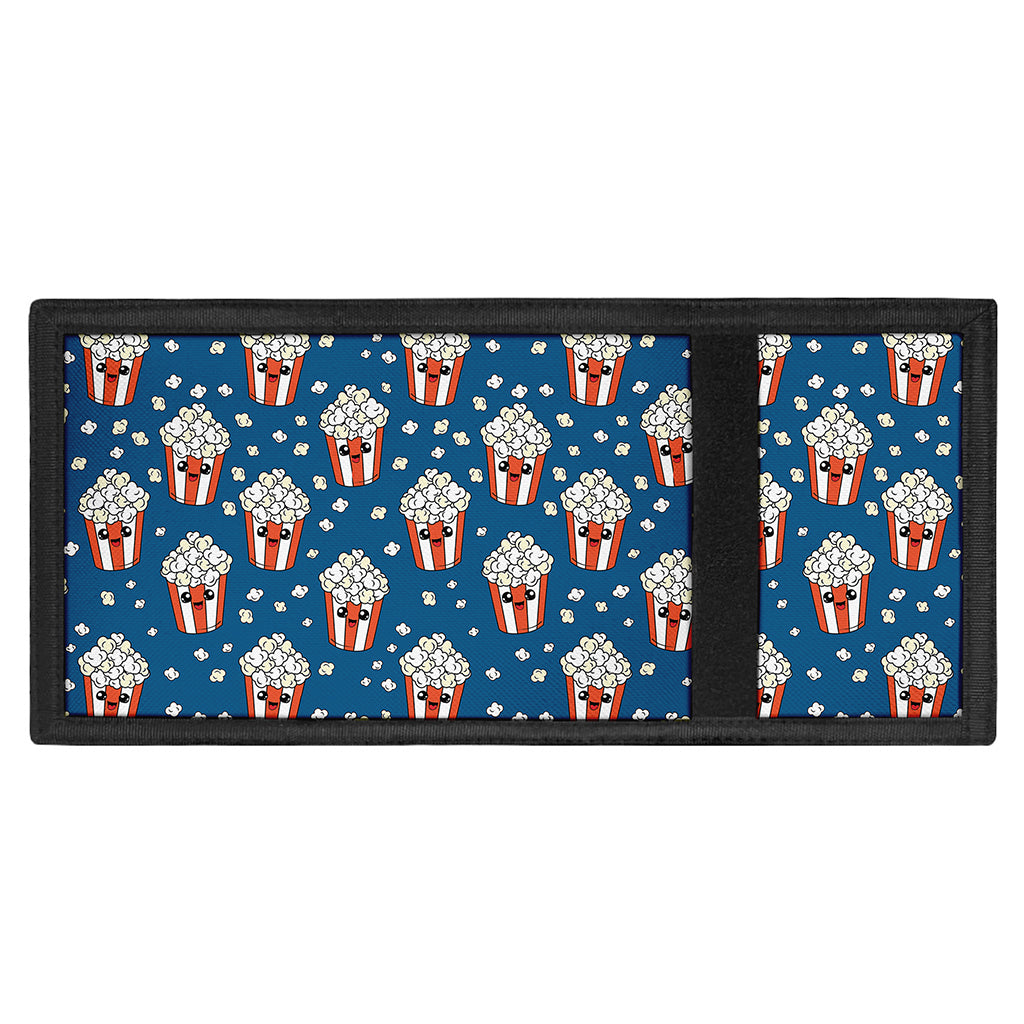 Cute Popcorn Box Pattern Print Trifold Wallet