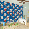 Cute Popcorn Box Pattern Print Wall Sticker