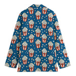 Cute Popcorn Box Pattern Print Women's Blazer