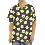 Cute Popcorn Pattern Print Aloha Shirt