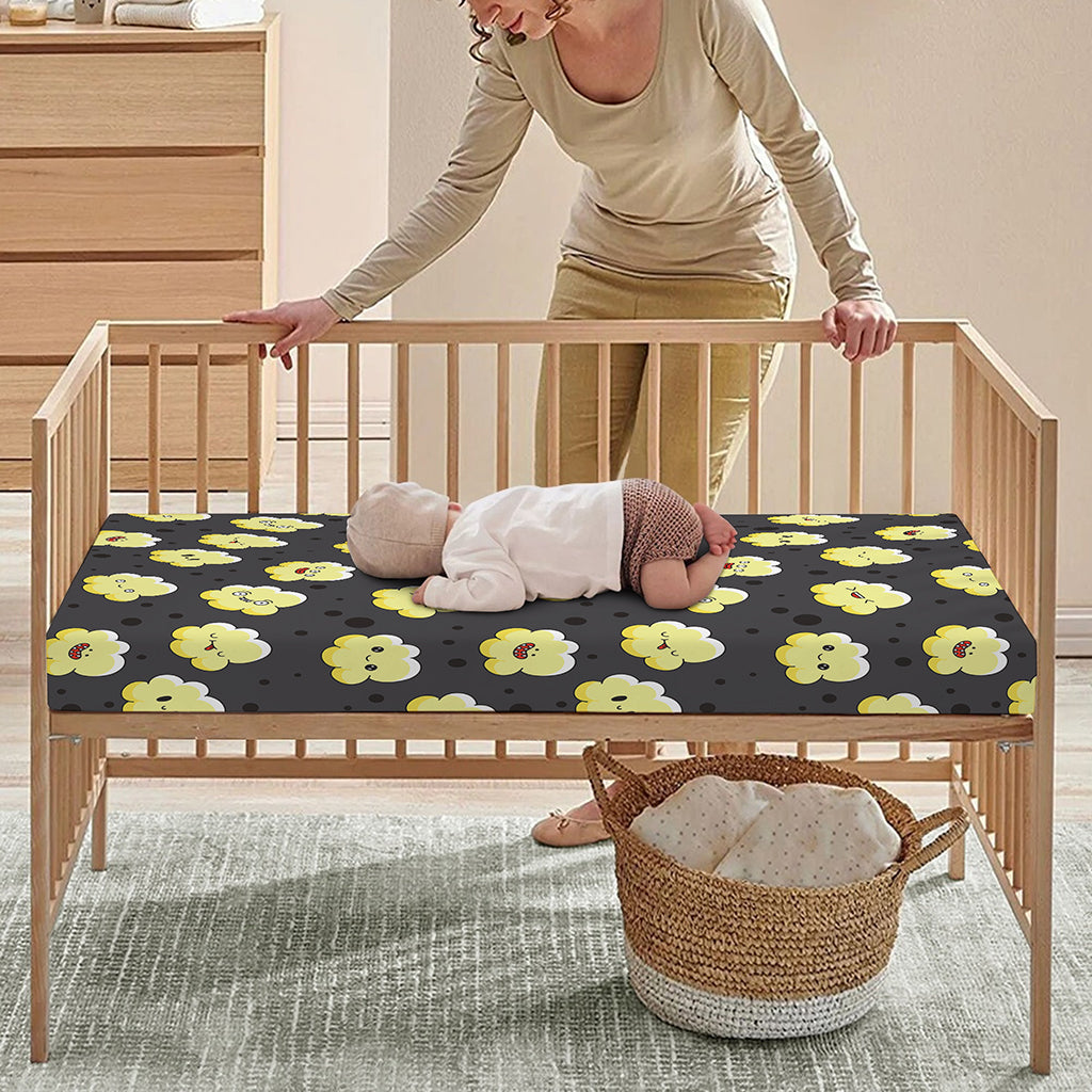 Cute Popcorn Pattern Print Baby Crib Sheet