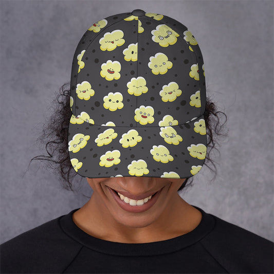 Cute Popcorn Pattern Print Baseball Cap