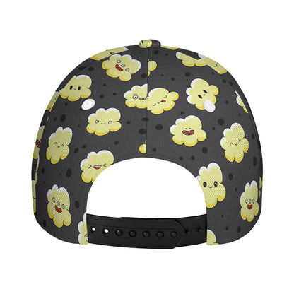 Cute Popcorn Pattern Print Baseball Cap