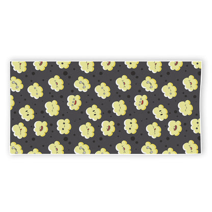 Cute Popcorn Pattern Print Beach Towel