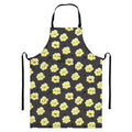 Cute Popcorn Pattern Print Bib Apron With Pocket