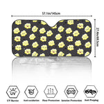 Cute Popcorn Pattern Print Car Windshield Sun Shade