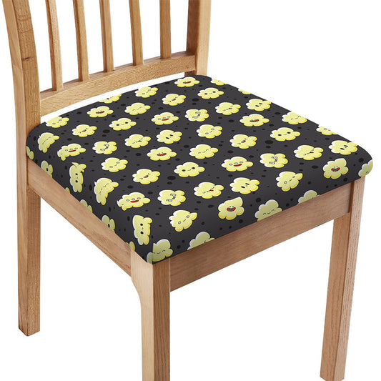 Cute Popcorn Pattern Print Chair Cushion Cover