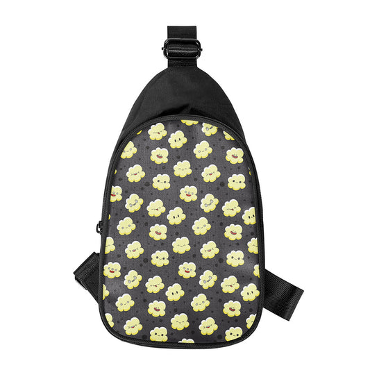 Cute Popcorn Pattern Print Chest Bag