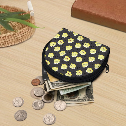 Cute Popcorn Pattern Print Coin Purse