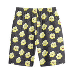 Cute Popcorn Pattern Print Cotton Shorts