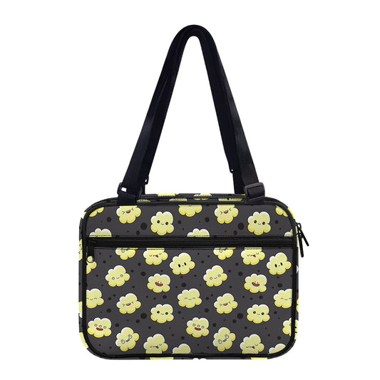 Cute Popcorn Pattern Print Double Strap Bible Bag