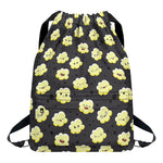 Cute Popcorn Pattern Print Drawstring Backpack