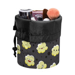 Cute Popcorn Pattern Print Drawstring Makeup Bag