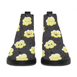 Cute Popcorn Pattern Print Flat Ankle Boots