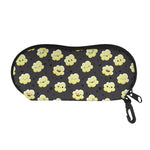 Cute Popcorn Pattern Print Glasses Case