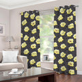 Cute Popcorn Pattern Print Grommet Curtains