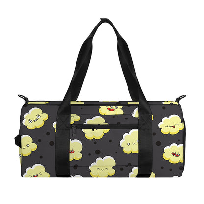 Cute Popcorn Pattern Print Gym Bag