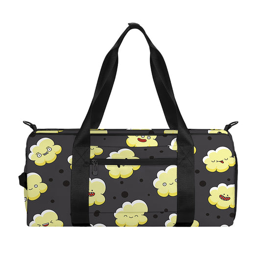 Cute Popcorn Pattern Print Gym Bag
