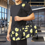Cute Popcorn Pattern Print Gym Bag