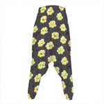 Cute Popcorn Pattern Print Hammer Pants