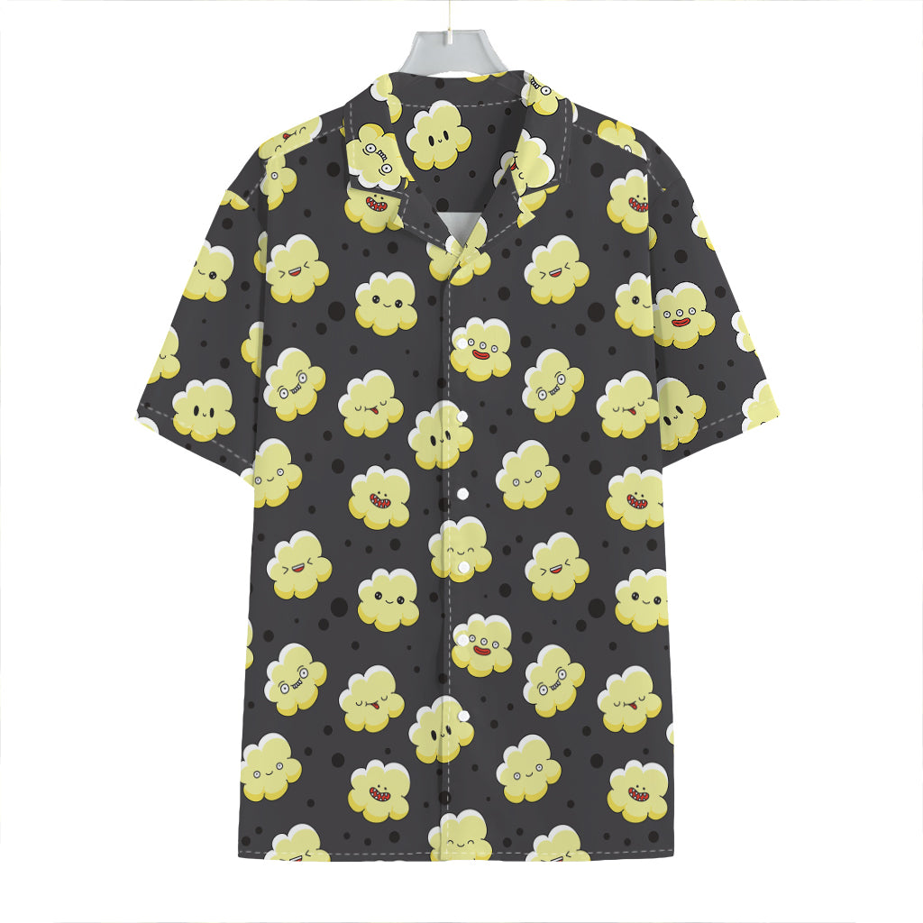 Cute Popcorn Pattern Print Hawaiian Shirt