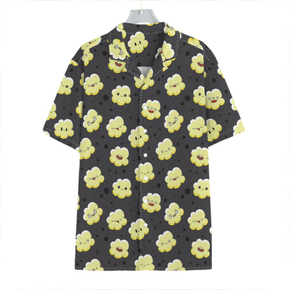 Cute Popcorn Pattern Print Hawaiian Shirt