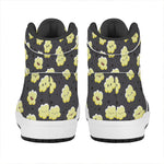 Cute Popcorn Pattern Print High Top Leather Sneakers