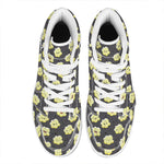 Cute Popcorn Pattern Print High Top Leather Sneakers
