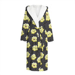 Cute Popcorn Pattern Print Hooded Bathrobe