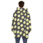 Cute Popcorn Pattern Print Hoodie Blanket