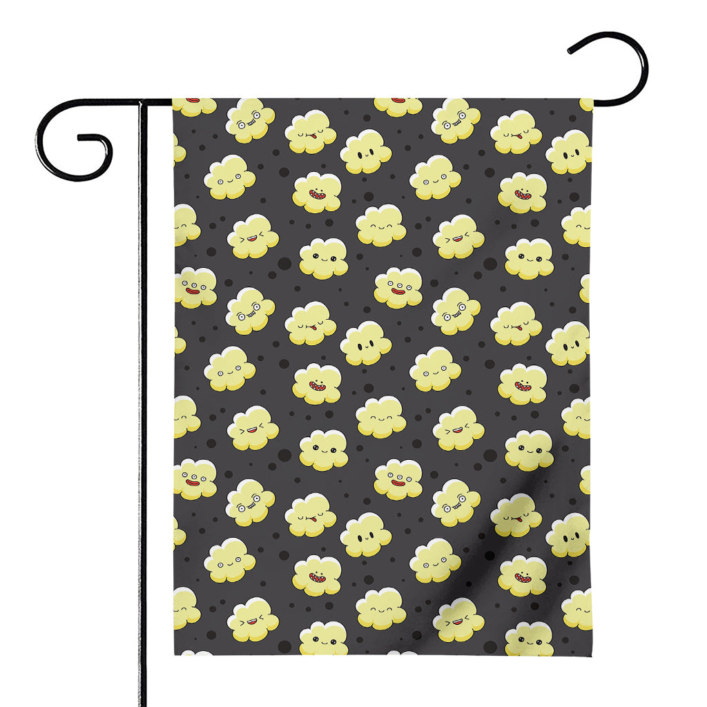 Cute Popcorn Pattern Print House Flag