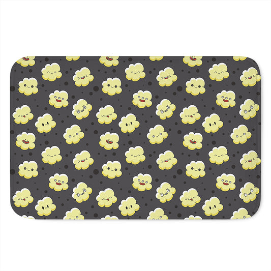 Cute Popcorn Pattern Print Indoor Door Mat