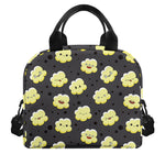 Cute Popcorn Pattern Print Insulated Lunch Bag