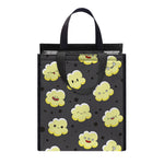 Cute Popcorn Pattern Print Insulated Lunch Tote