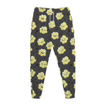 Cute Popcorn Pattern Print Jogger Pants