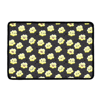 Cute Popcorn Pattern Print Kitchen Mat
