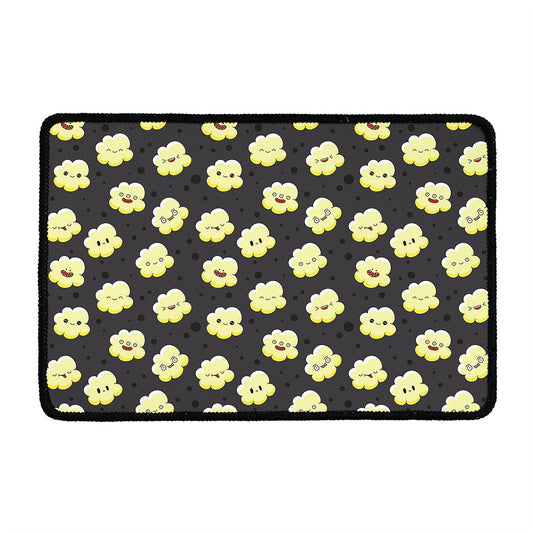 Cute Popcorn Pattern Print Kitchen Mat