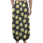 Cute Popcorn Pattern Print Lantern Pants