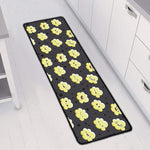 Cute Popcorn Pattern Print Long Kitchen Mat