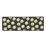 Cute Popcorn Pattern Print Long Kitchen Mat