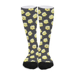 Cute Popcorn Pattern Print Long Socks