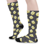 Cute Popcorn Pattern Print Long Socks