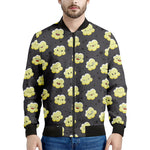 Cute Popcorn Pattern Print Men's Bomber Jacket