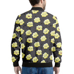 Cute Popcorn Pattern Print Men's Bomber Jacket