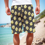Cute Popcorn Pattern Print Men's Cargo Shorts